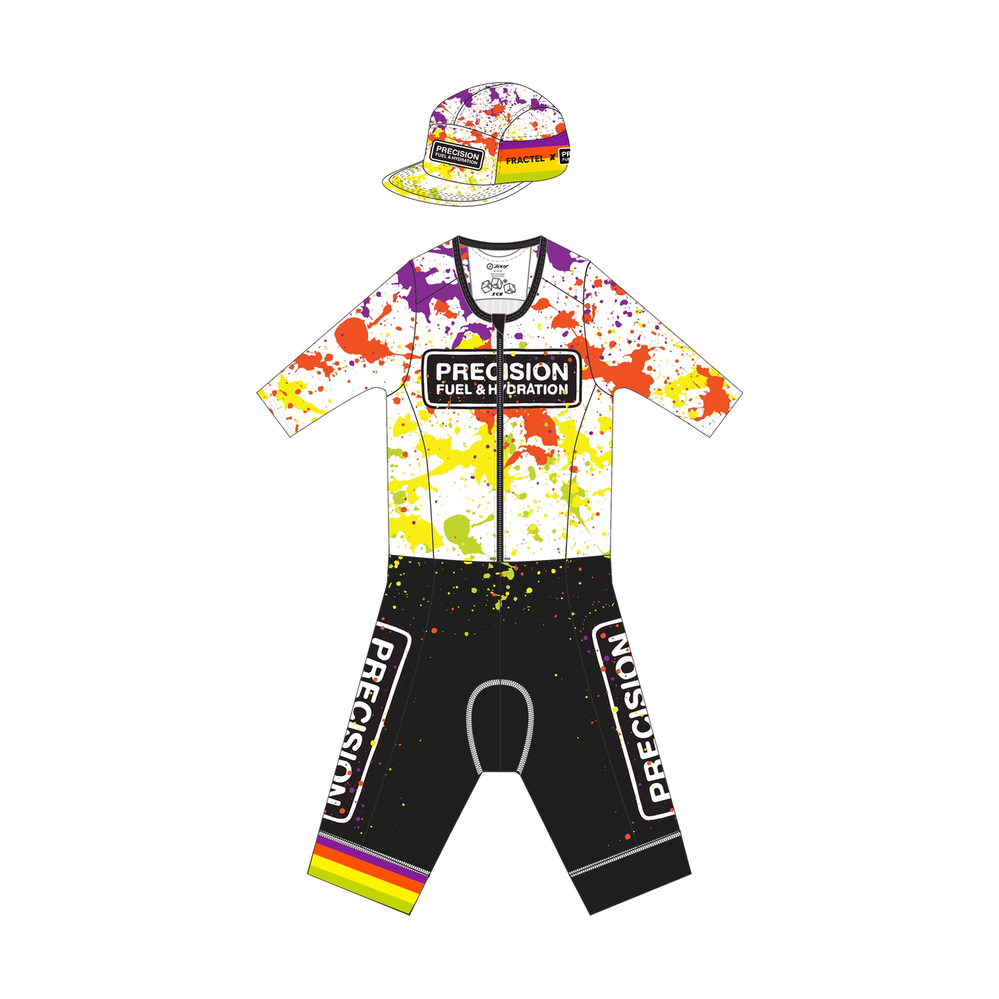 Triathlon Race Suit & Splatter Hat Bundle